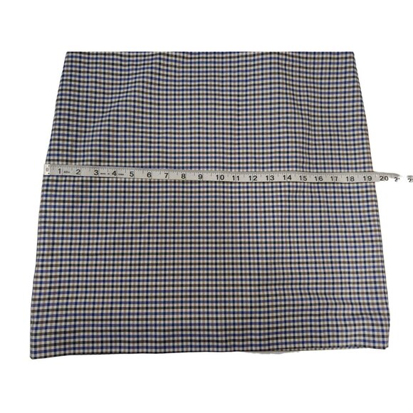 Banana Republic Sheath Dress Womens 4 Blue Brown Plaid Preppy Chic Career - Picture 12 of 12